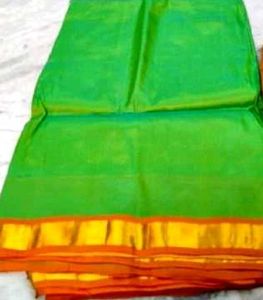 Pure Kanjeevaram Silk Sari.green color.