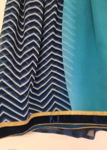 PATLI PALLU SAREE IN BLUE SHADES