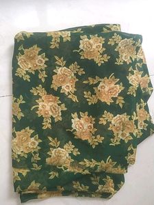 Green Floral Saree