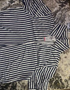 Blue Stripes Midi Dress