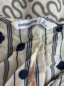 Striped Floral Print Top