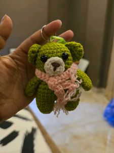 Crochet Bear Keychain
