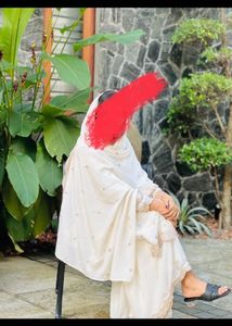 off white churidar set