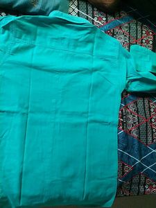 Teal Button-Down Shirt