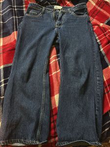 Dark Blue Flared Denim
