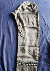 Grey Pakistani Kurta Set With Dupatta