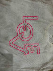 White LOVE Embellished Sweatshirt