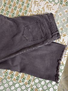 Grey Wide Leg Jeans