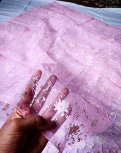 Pink Orgenza Dupatta For Women And Girls