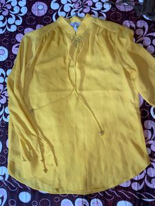 Yellow Sheer Top