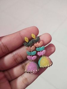 Multicolour Jhumka