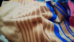 Tan Fabric Piece Sareee