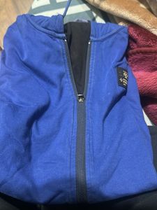 Spykar Reversible Half Sleeves Hoodie Jacket