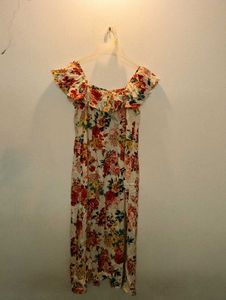 Max Women Off-white Printed Dress
