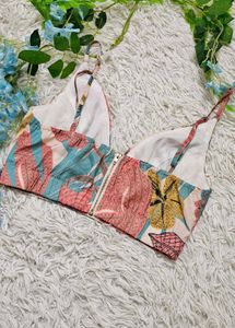 Floral Print Crop Top