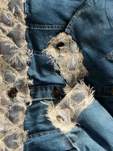 Denim Jacket with Faux Fur