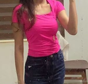 Pink Fitted Top