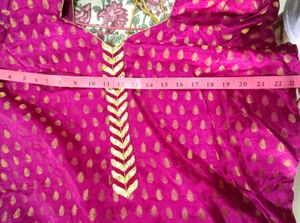 Elegant Purple &amp; Gold Kurti