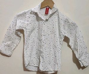 Red Waist Coat White Shirt Black Pant Set 3-4 Year