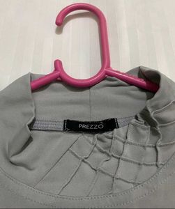 Grey Mock Neck Top