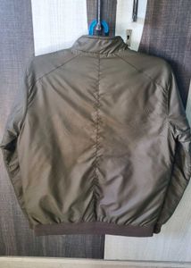 PARK AVENUE SOLID BOMBER JACKET OLIVE GREEN