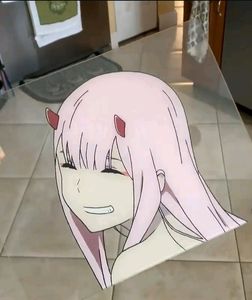 Zero Two Anime Glass Painting
