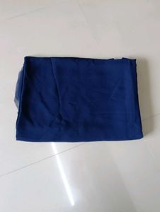 plain Navy Blue saree