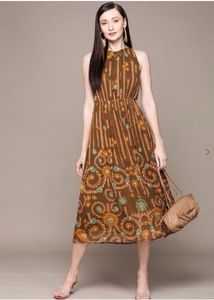 LABEL RITU KUMARFloral Print A-line Dress