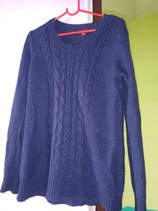 Navy Blue Long Sweater..