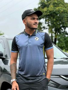 Unique Graphic Print Polo Shirt