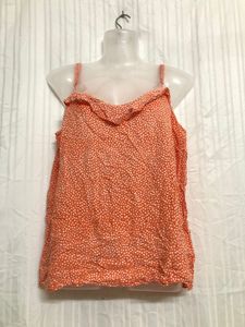 Bel & Bo Orange Sleeveless Top