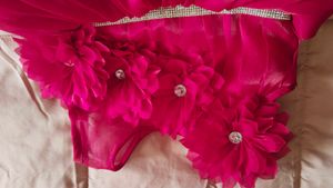 Red Flower Girl Dress