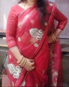 Elegant Red Saree