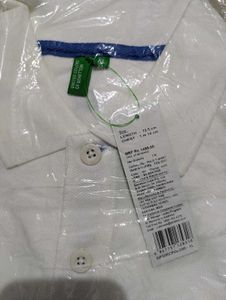 Benetton White Polo Shirt