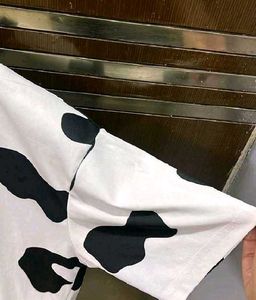 Trendy Cow Print Oversized Tshirt