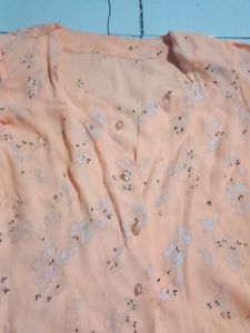 Vintage Orange Skirt Set
