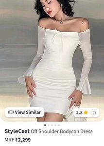 White Mini Bodycon Dress 👗🤍✨