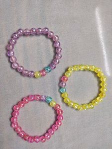 Handmade Beaded Bracelet Set of 3 for trio