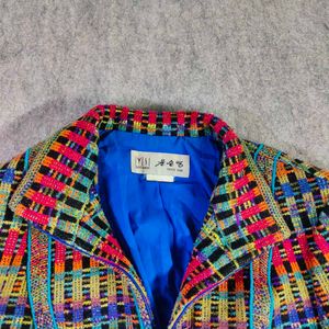 Korean Female Patchworked Blazer - Bust 30