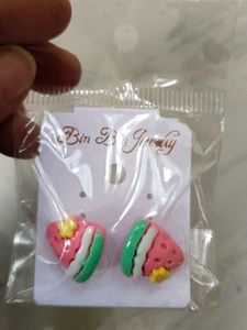 Cute Watermelon Slice Earrings