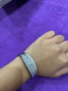 Sparkling Silver Bangle Bracelet