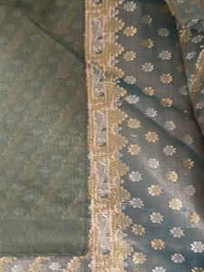 Silk Blend Saree &amp; Blouse