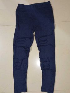 Comfy jeggings - Black & Blue