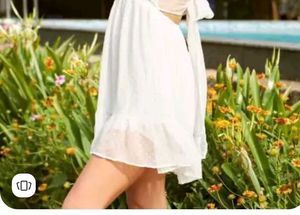 White Backless Frock