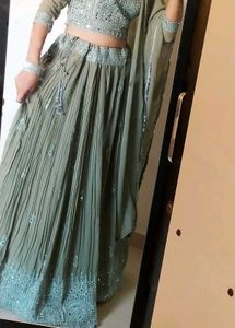 Heavy Mirror Work Designer Lehenga Set