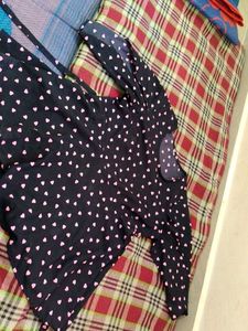 Cute Heart Print Dress