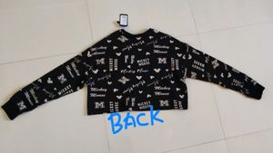 Women&#39;s Disney Print crop Sweatshirt size XL