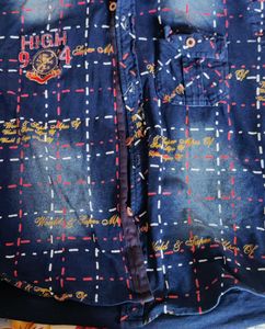 Boy&#39;s Denim Button-Down Shirt