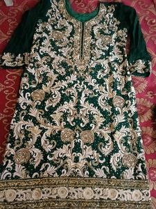 Handwork Thredwork Kurti Dupatta