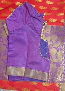 Festive Jhari Booti Woven Saree, Designer Blouse